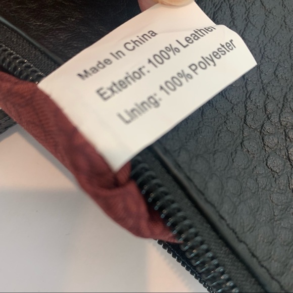 LODIS Emily Crossbody bag five in one convertible black leather with chain strap - Picture 9 of 11